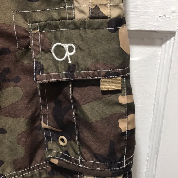 OP Boys camouflage swim trunks SIZE L 7-8 - Picture 4 of 6